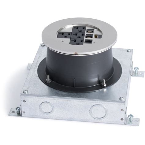 flush mount round fire rated electrical box|fire rated floor boxes.